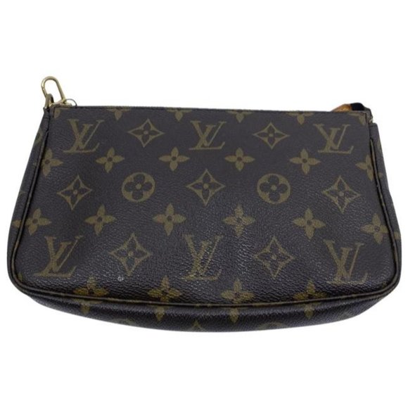 Louis Vuitton Pochette Accessoires Vintage Brown Monogram Canvas Tote - Picture 1 of 7